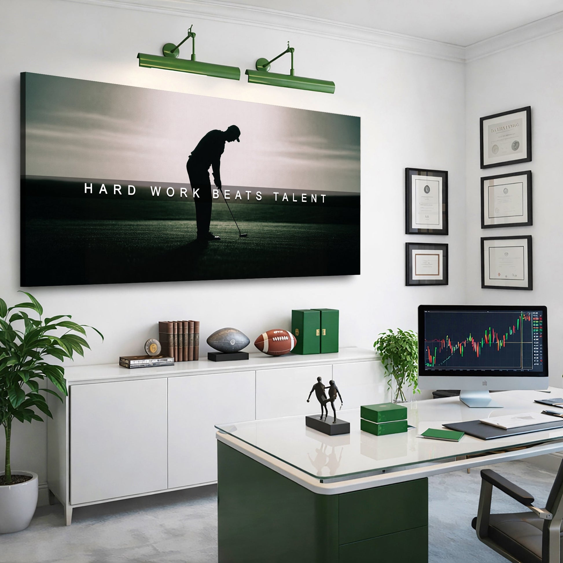 Hard Work Beats Talent Wall Sign