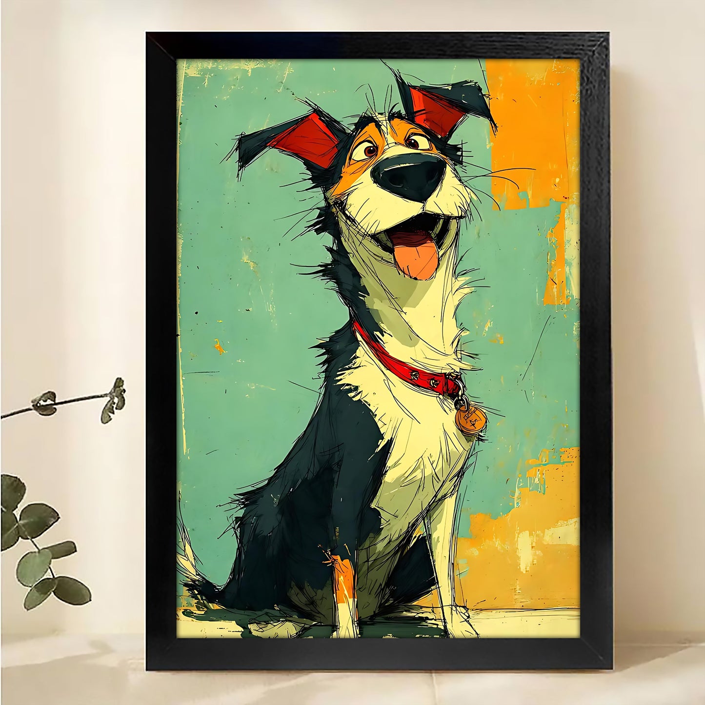 W329 Natural Wood Canvas – Abstract Art | Perfect for Living Room & Office