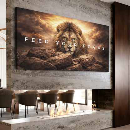 Feed Your Focus Lion Wall Sign