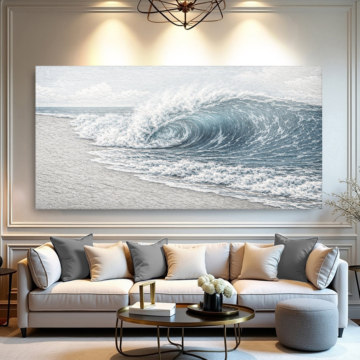Abstract Beach Shore Wall Art III