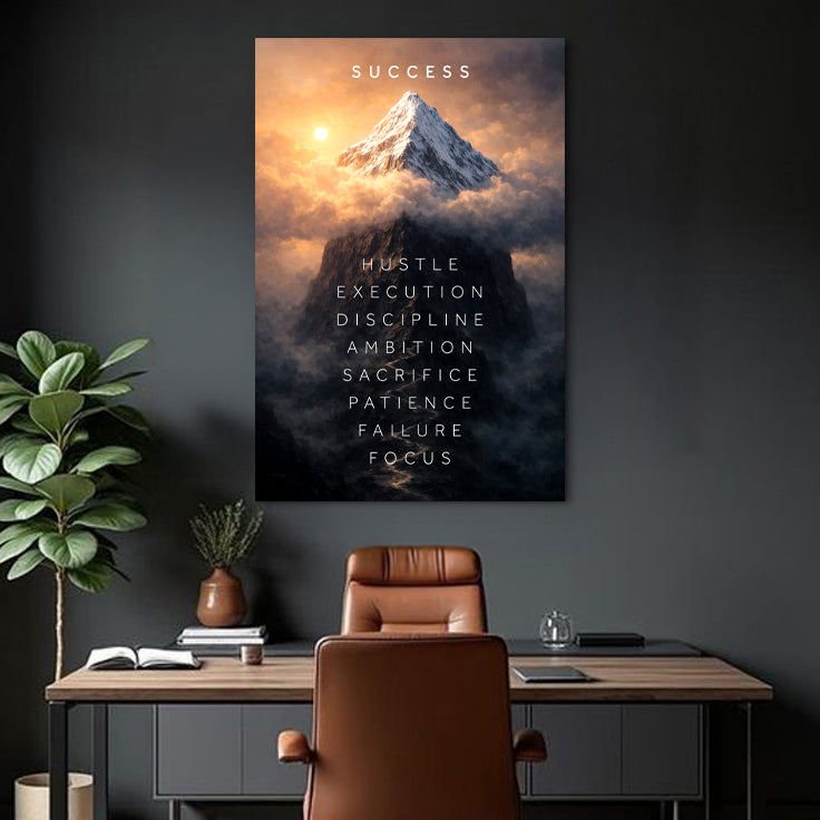 Success Peak Wall Sign