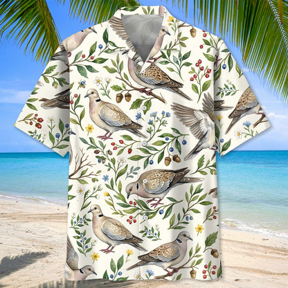 Vintage Wild Dove Nature Hawaiian Shirt
