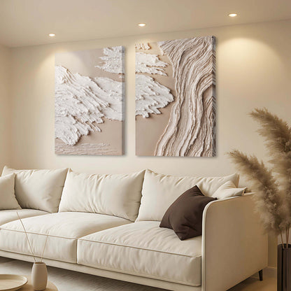 Mid Century Abstract Duo Wall Art