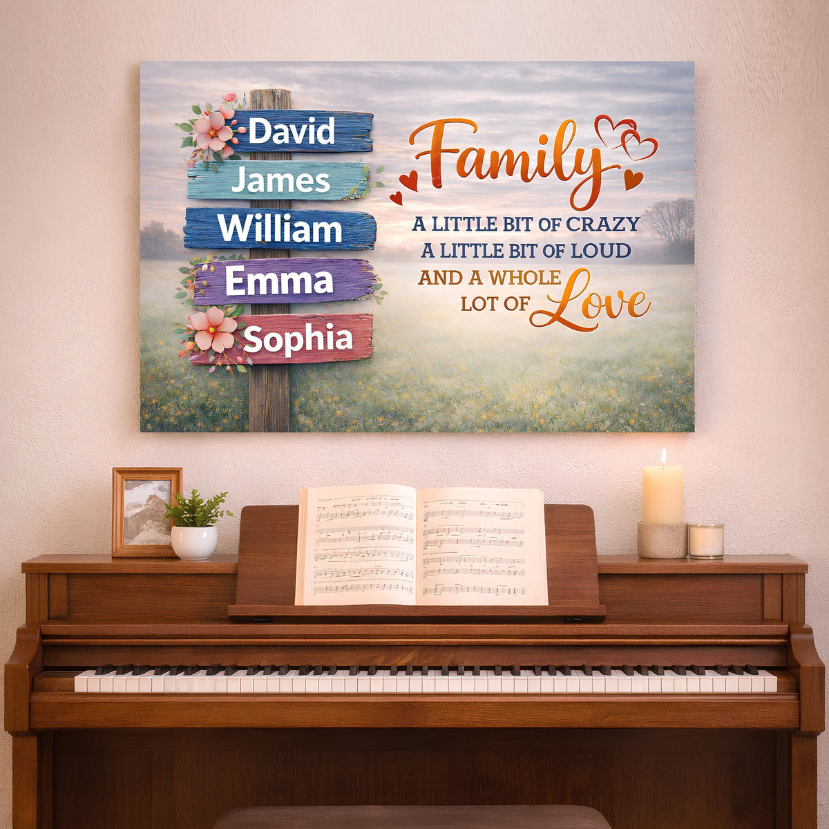 Family Whole Lot Of Love Wall Sign II