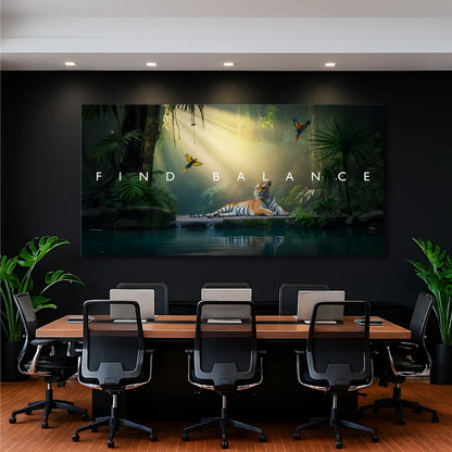 Find Balance Motivational Wall Sign