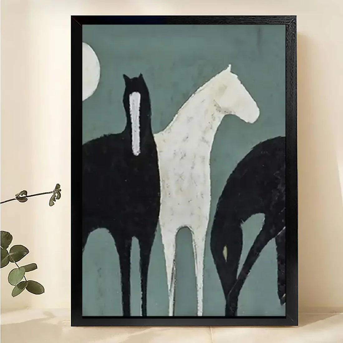 W094 Natural Wood Canvas – Abstract Art | Perfect for Living Room & Office