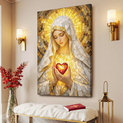 Heart Of A Mother Mosaic Wall Art