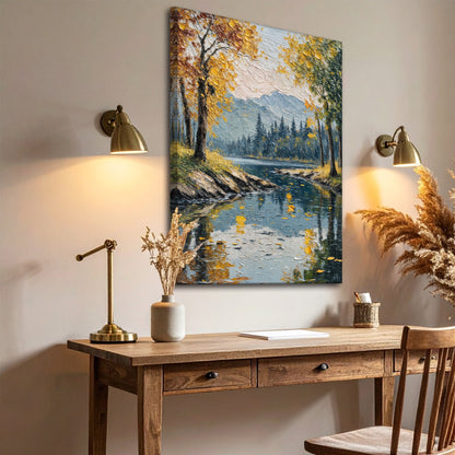 Whispers of Autumn Abstract Wall Art