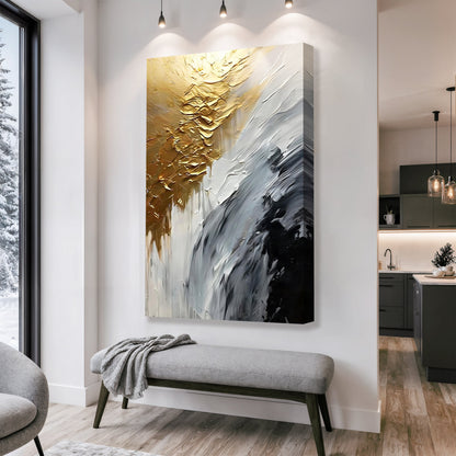Warm Metallic Modern Wall Art