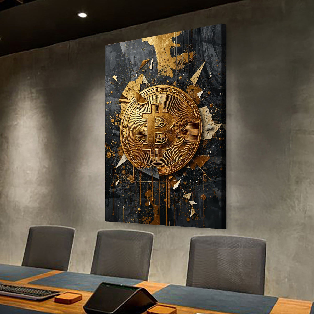 Gold Rush Bitcoin Wall Sign