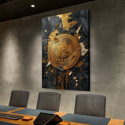 Gold Rush Bitcoin Wall Sign