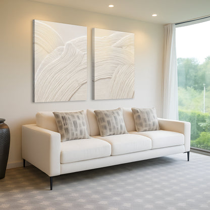 Minimalist Waves Duo Wall Art