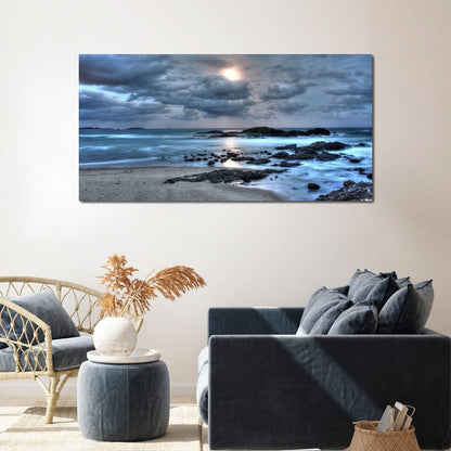 Midnight Moon Canvas Wall Art
