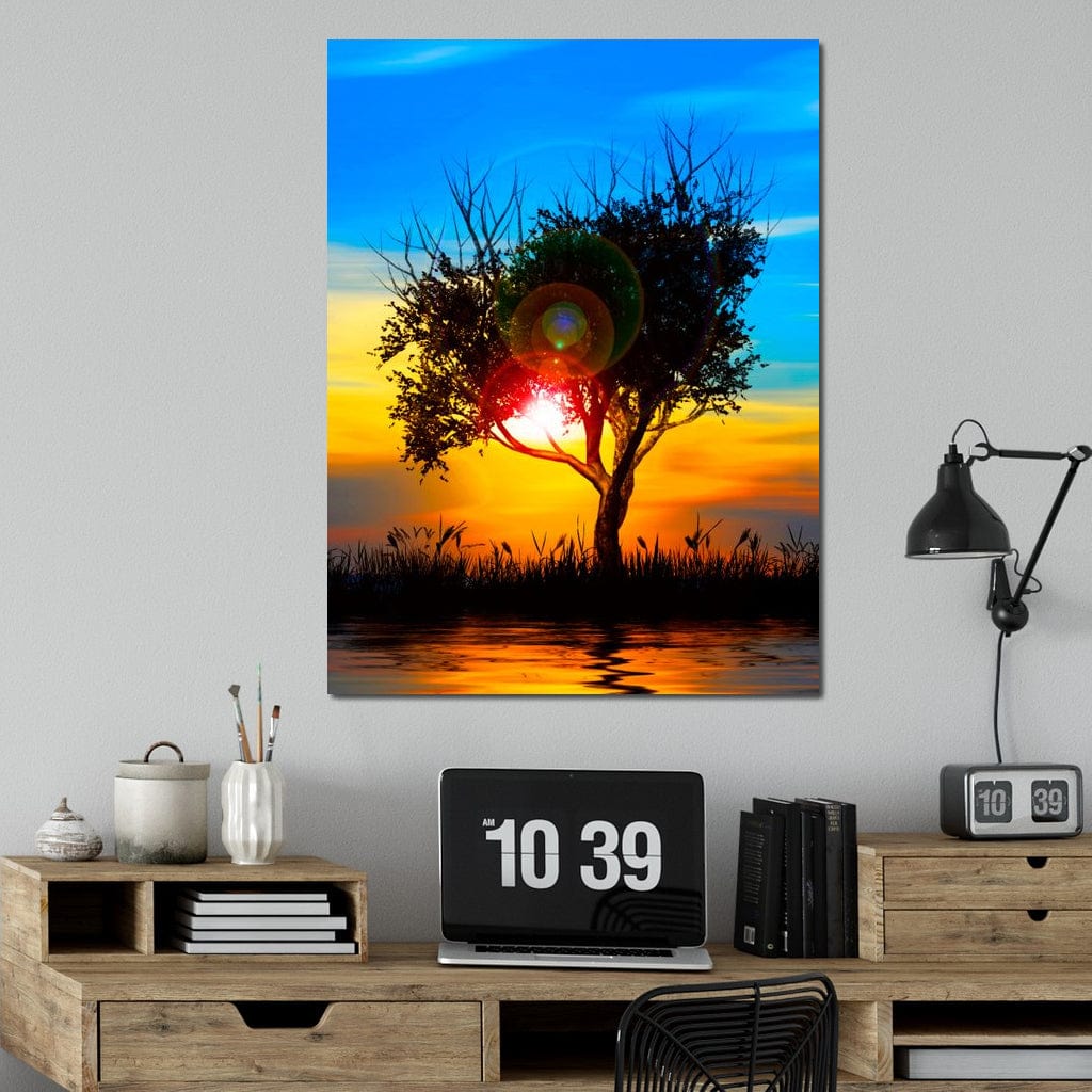 Colorful Sundown Canvas Wall Art