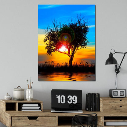 Colorful Sundown Canvas Wall Art
