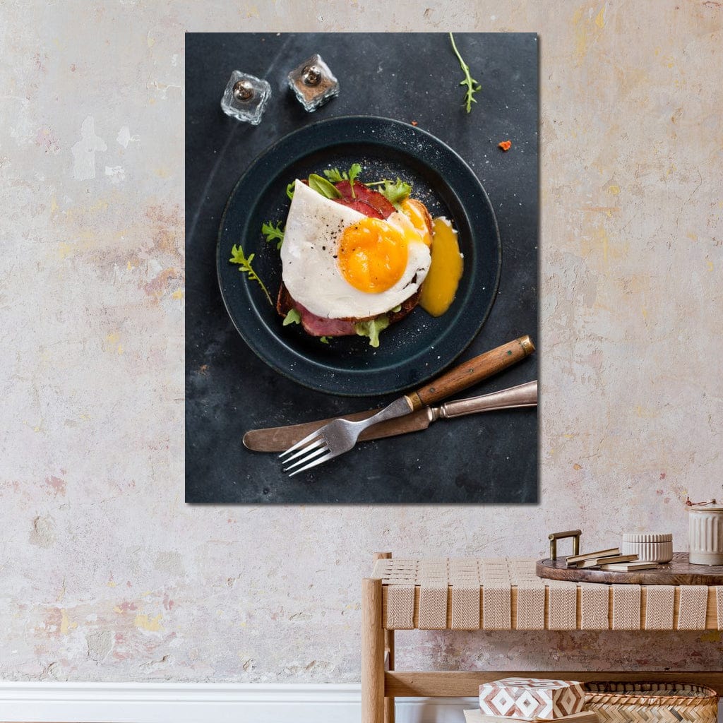 Breakfast Plate Canvas Wall Art
