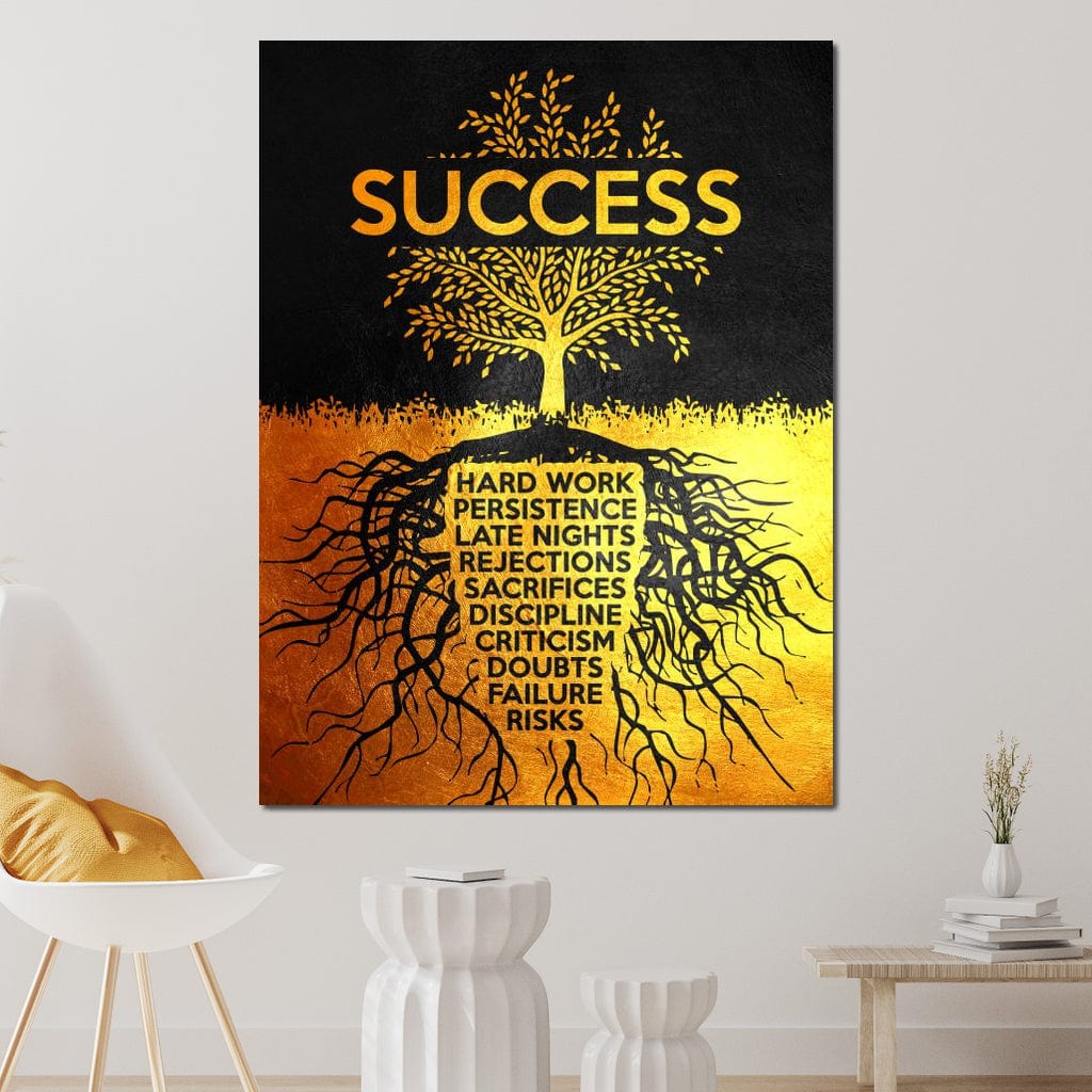 Success Tree Canvas Wall Art