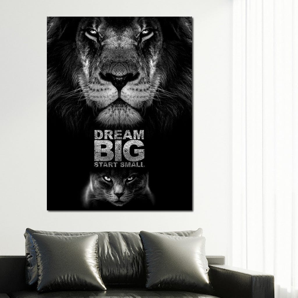 Dream Big Start Small Canvas Wall Art