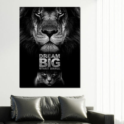 Dream Big Start Small Canvas Wall Art