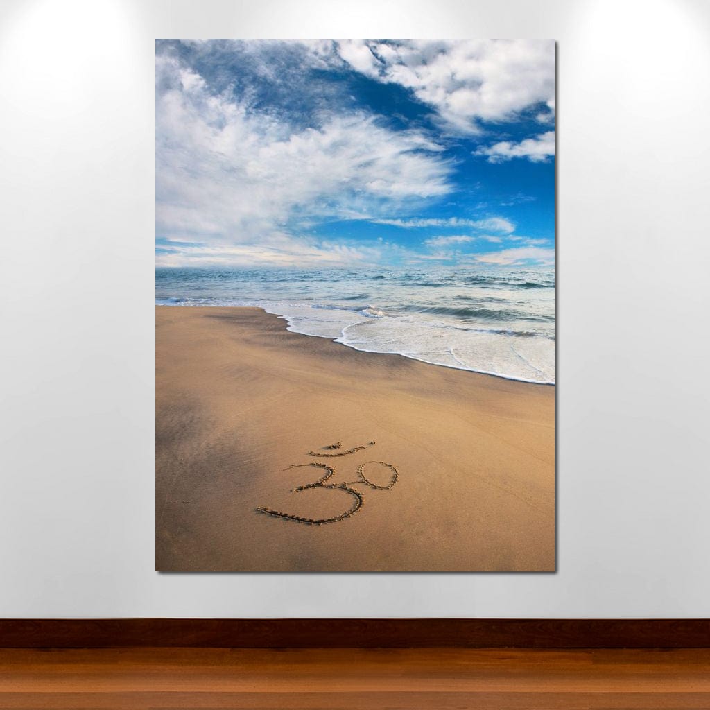 Meditation Beach Canvas Wall Art