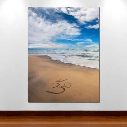 Meditation Beach Canvas Wall Art