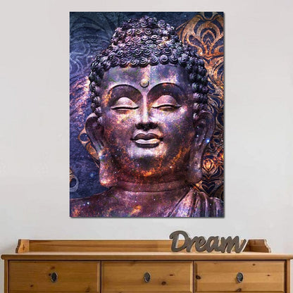 Blue Buddha Canvas Wall Art