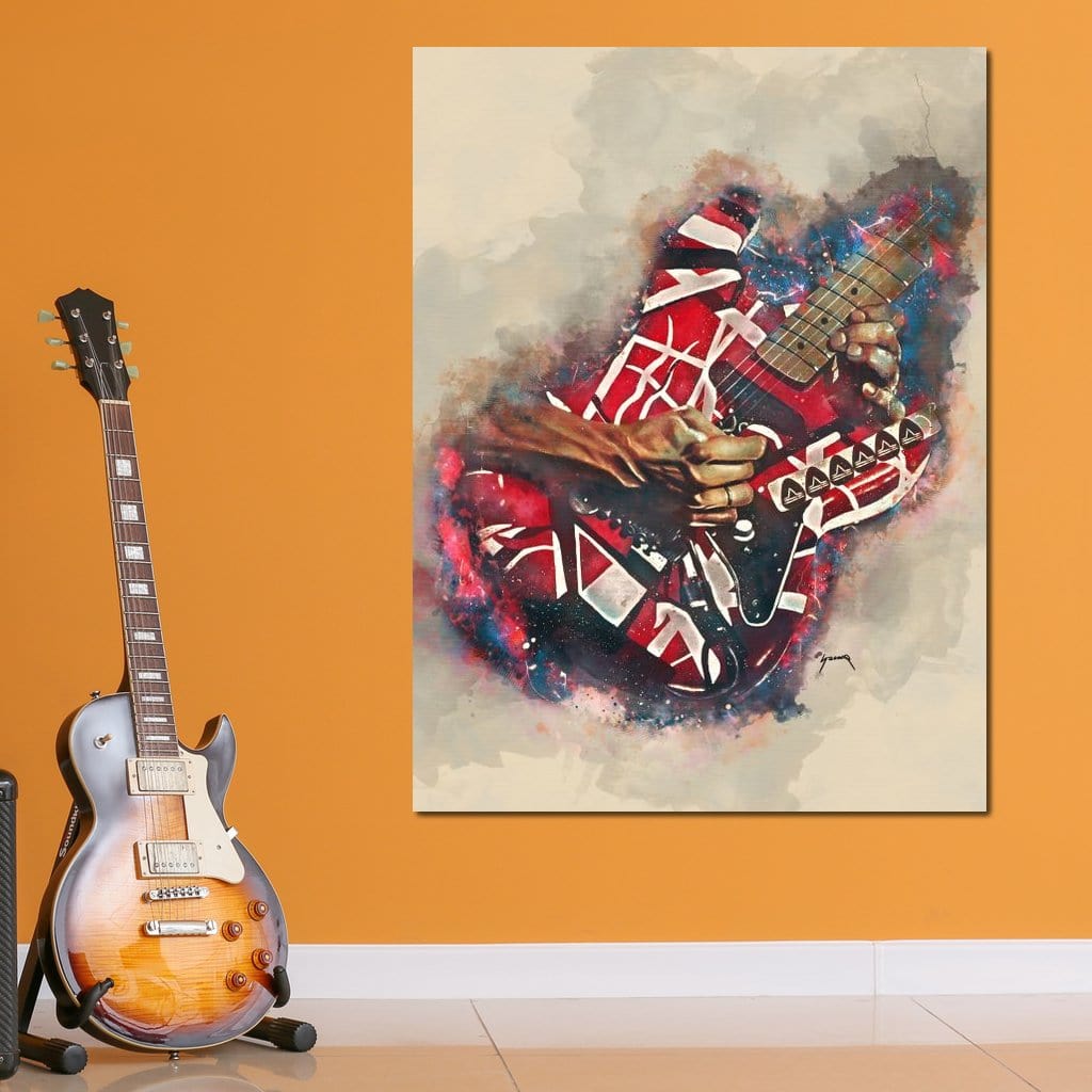 Eddie Van Halen's Electric Guitar Canvas Wall Art