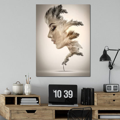 Feathers Canvas Wall Art