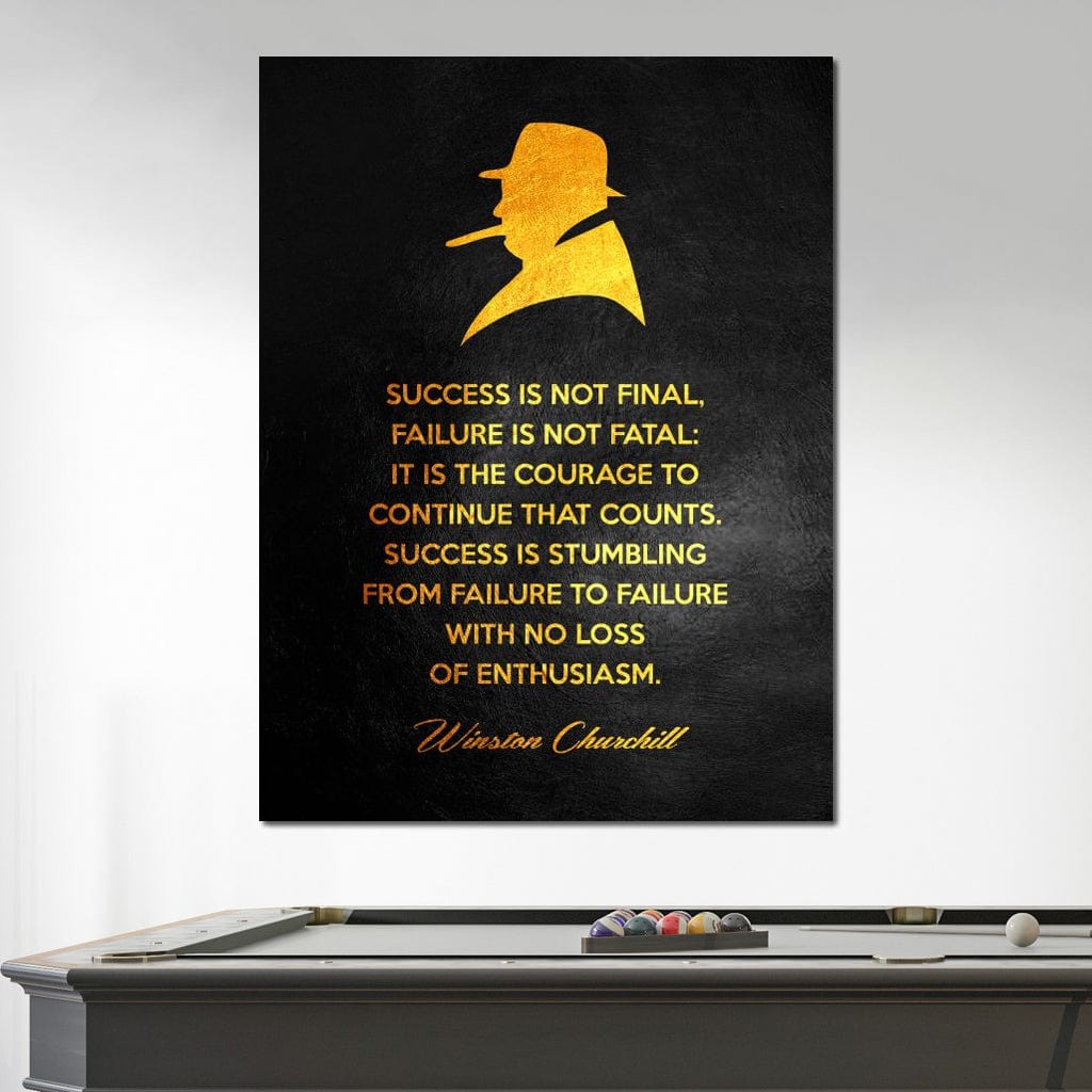 Winston Churchill Canvas Wall Art