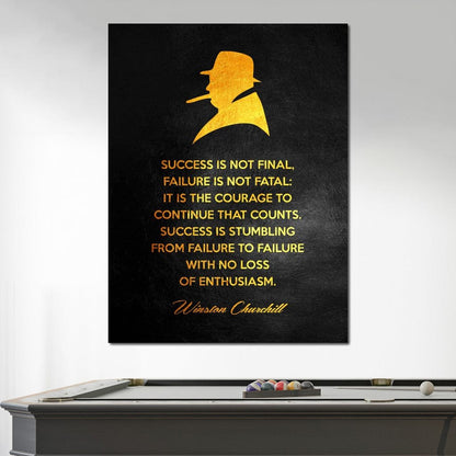 Winston Churchill Canvas Wall Art