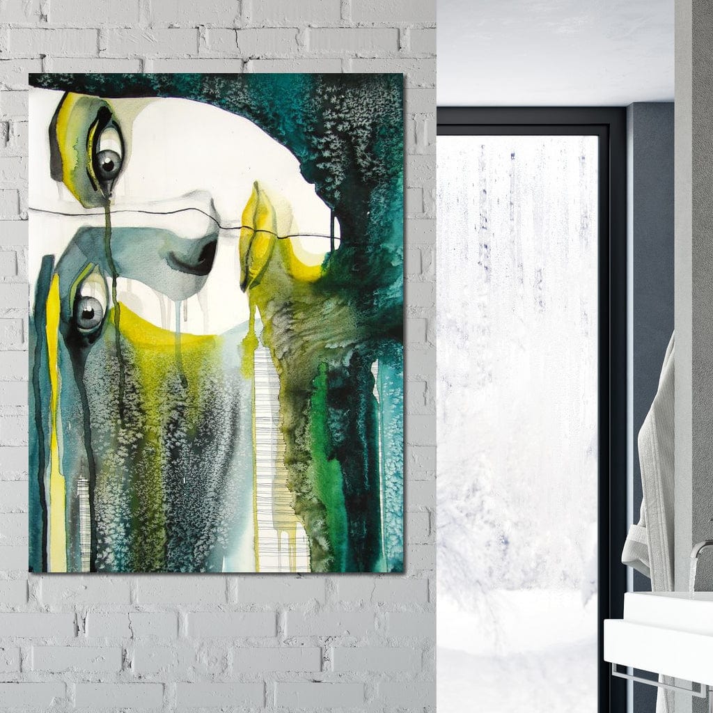 Fading Face Canvas Wall Art
