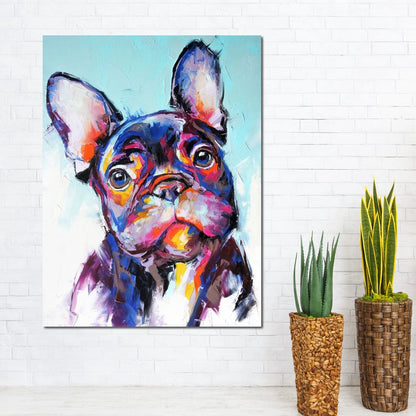 French Bulldog Canvas Wall Art