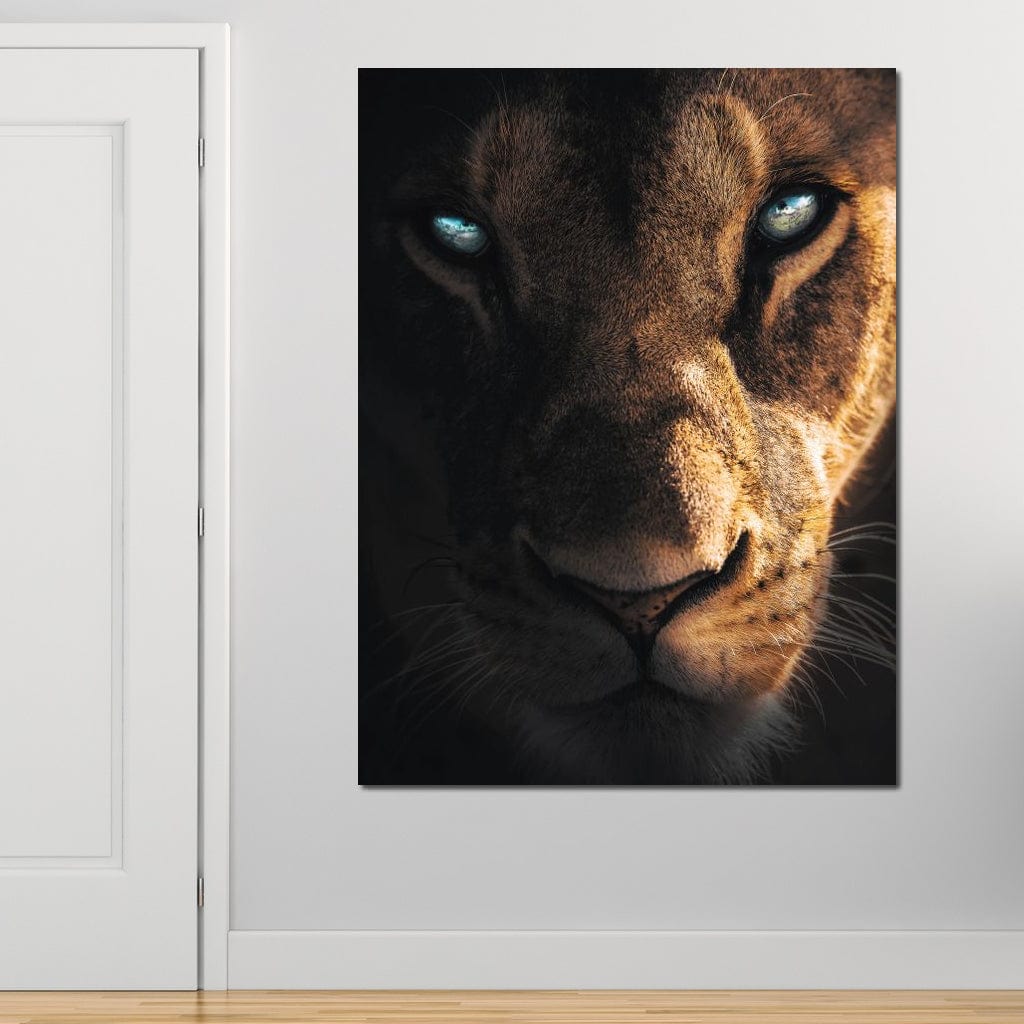 Lioness Eyes Canvas Wall Art