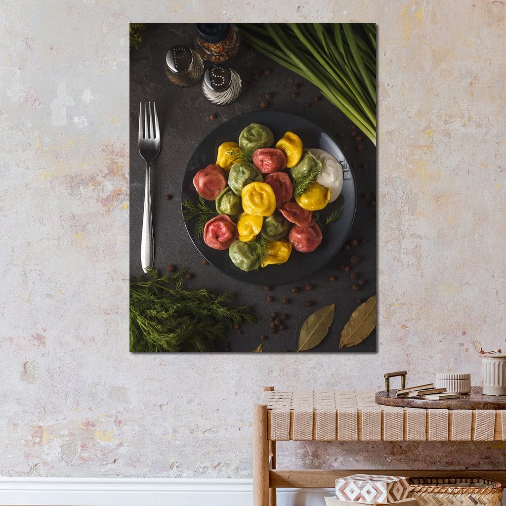 Plate of Pasta Canvas Wall Art