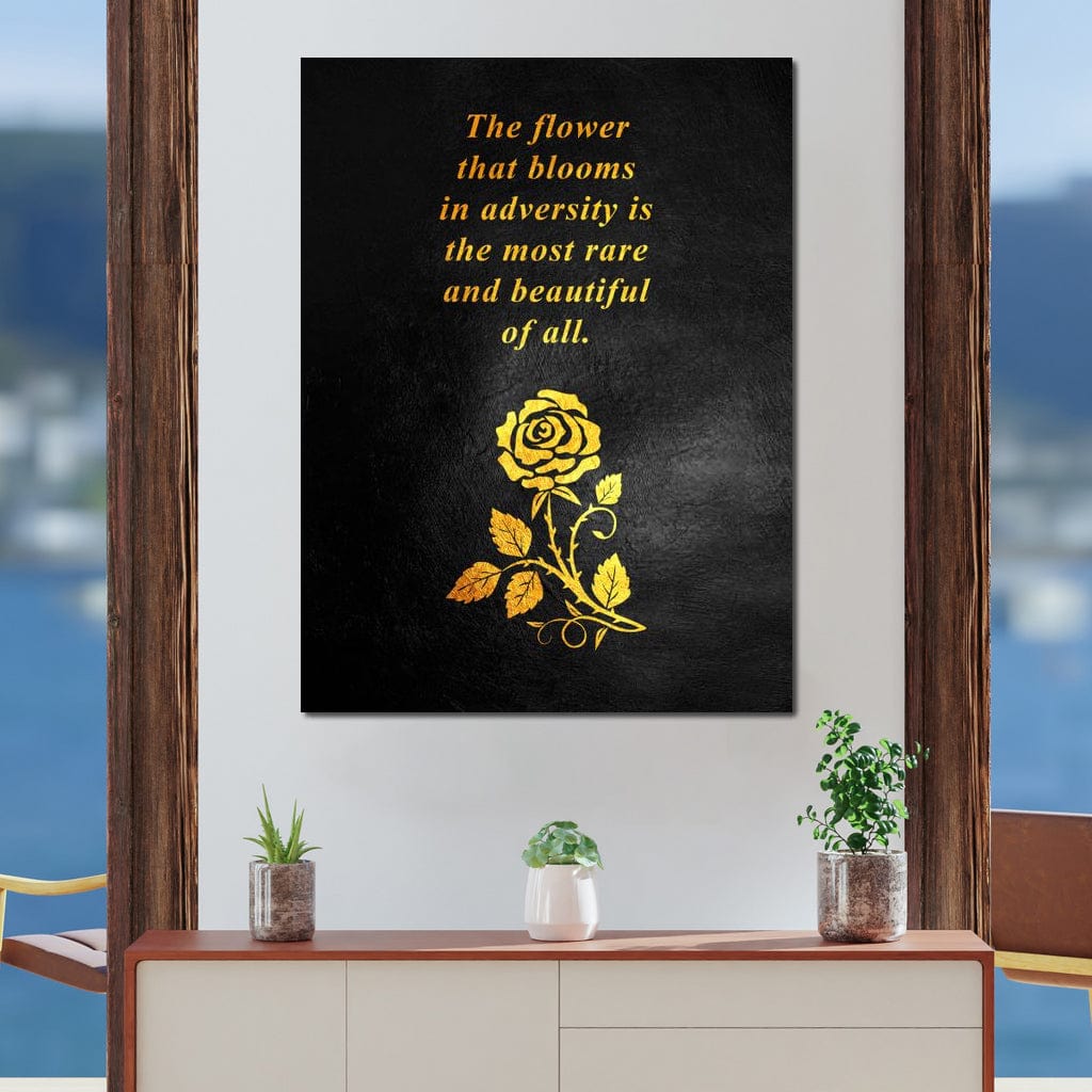 The Flower That Blooms Canvas Wall Art