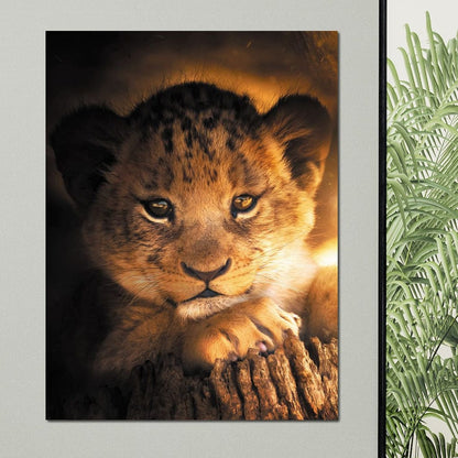 Lion Cub Canvas Wall Art
