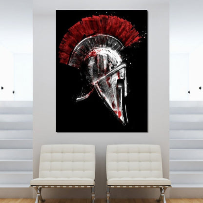Greek Warrior Helmet Canvas Wall Art