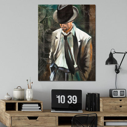Stylish Man Canvas Wall Art