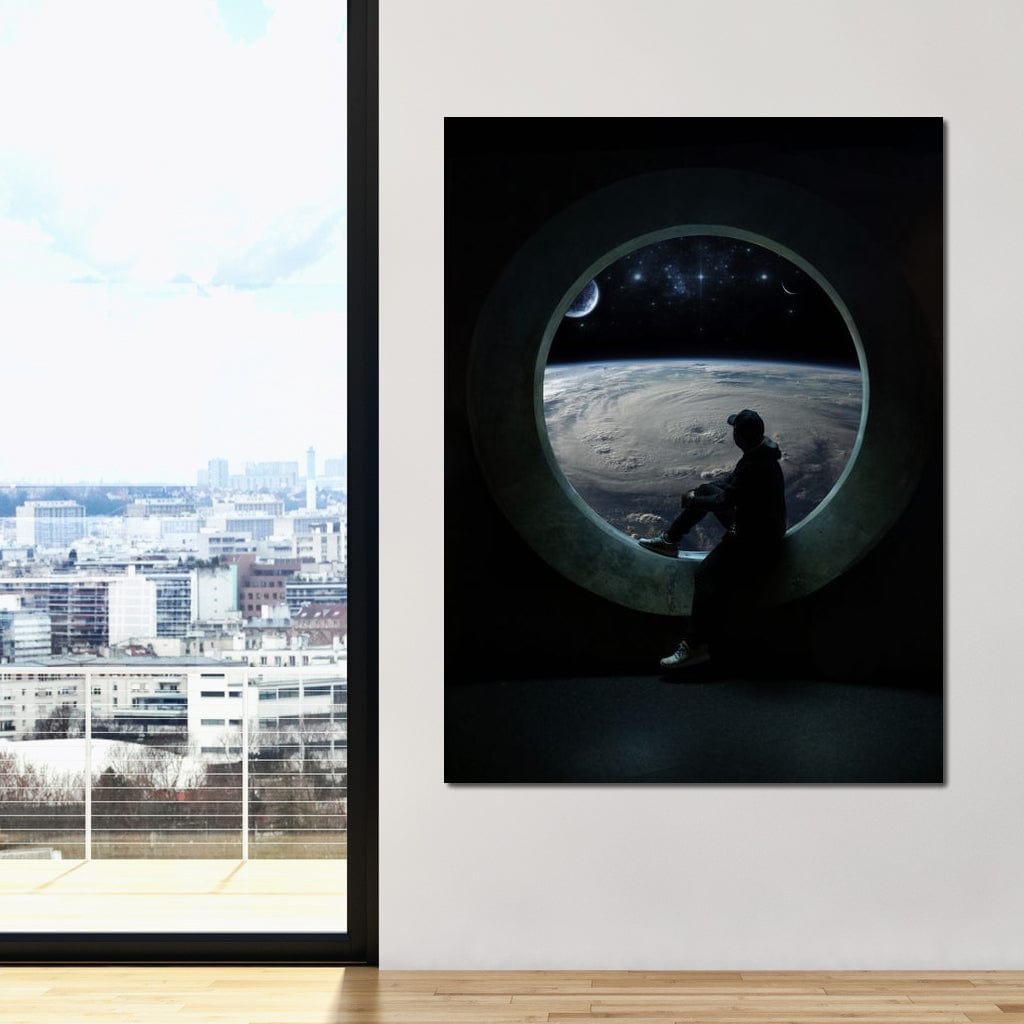 Planet View Canvas Wall Art