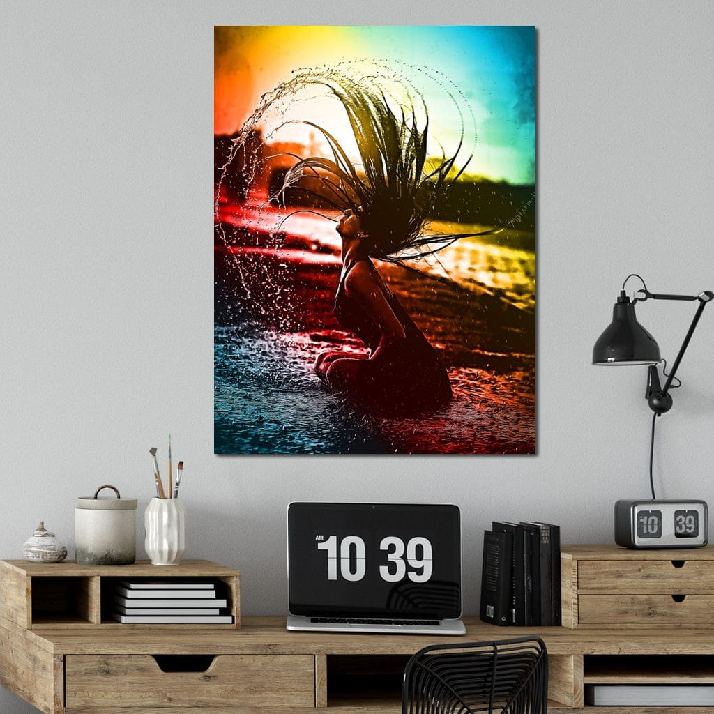 Neon Summer Days Canvas Wall Art