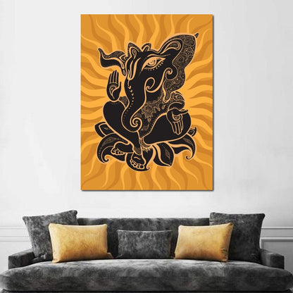 Ganesh Wisdom Canvas Wall Art