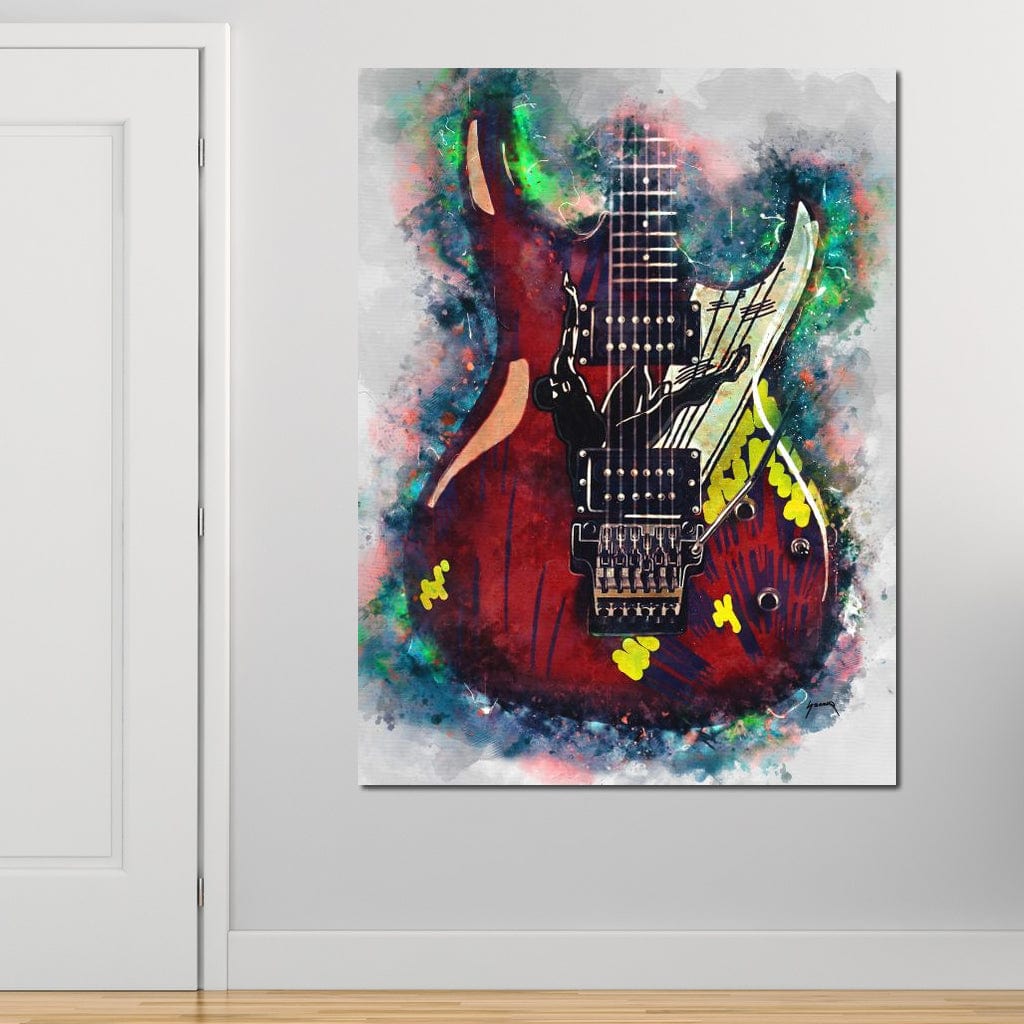 Joe Satriani's Guitar Canvas Wall Art