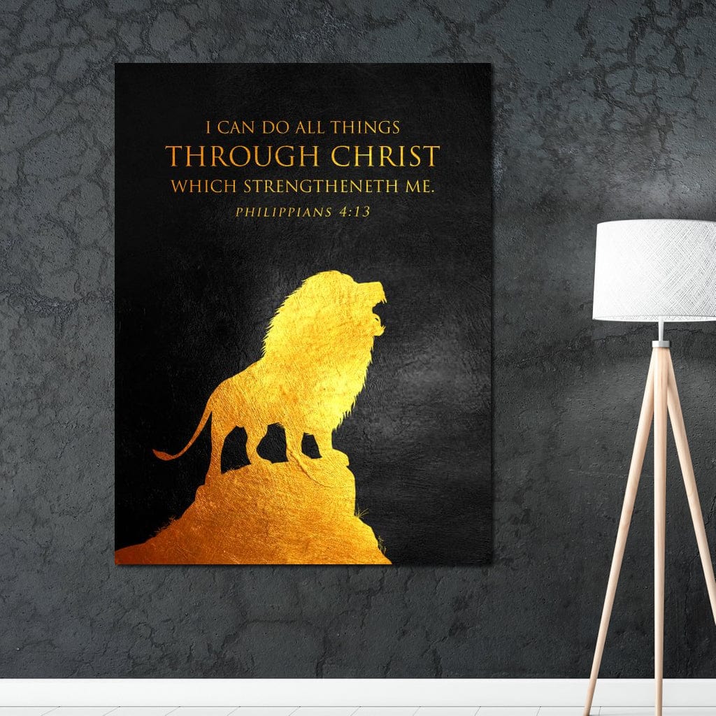 Philippians 4:13 Canvas Wall Art