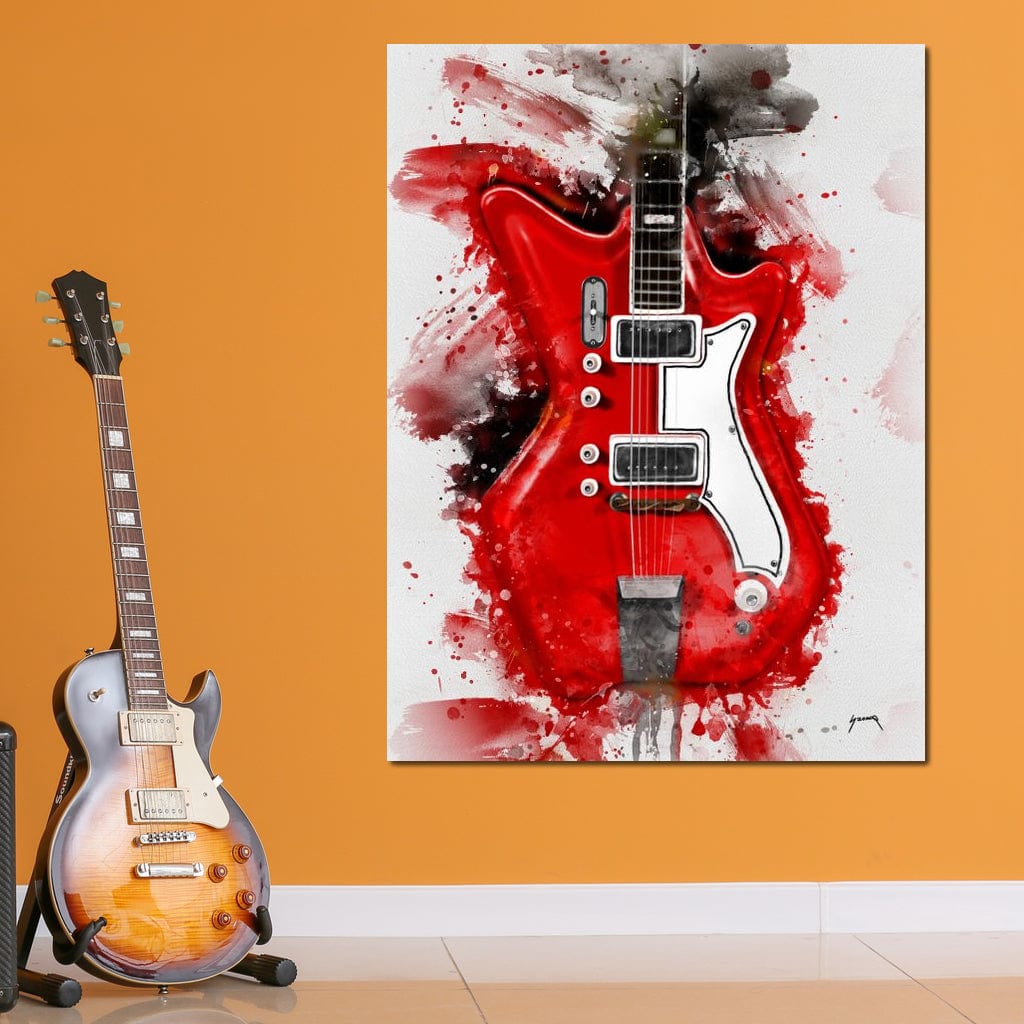 Jack White's Guitar Canvas Wall Art