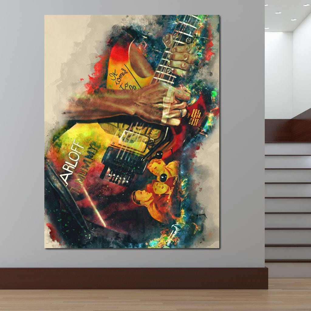 Kirk Hammett's Electric Guitar Canvas Wall Art