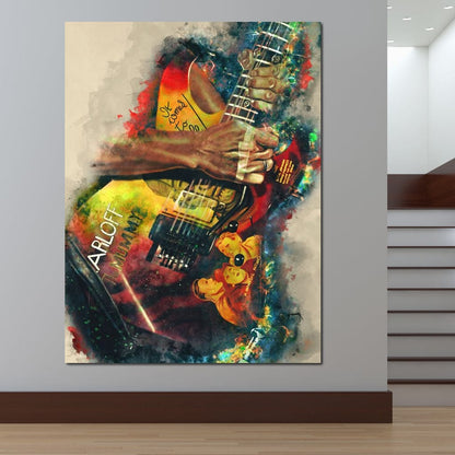 Kirk Hammett's Electric Guitar Canvas Wall Art
