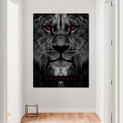 Dominate Lion Canvas Wall Art