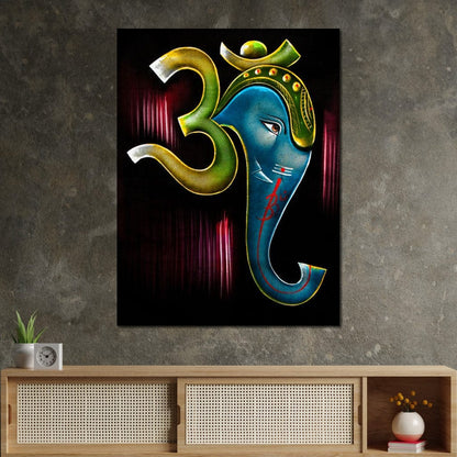 Ganesh Diwali Canvas Wall Art
