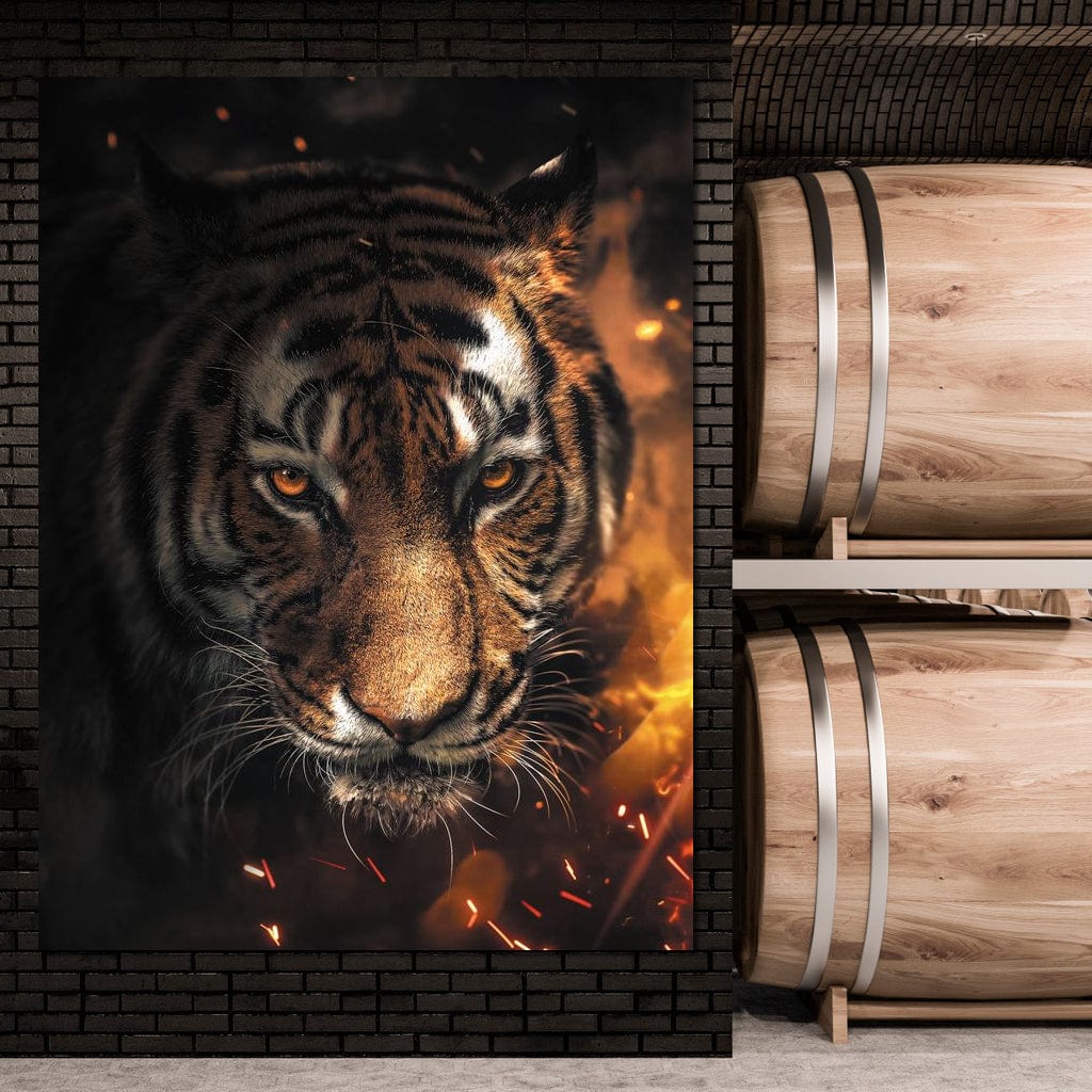Tiger Sparkles Canvas Wall Art