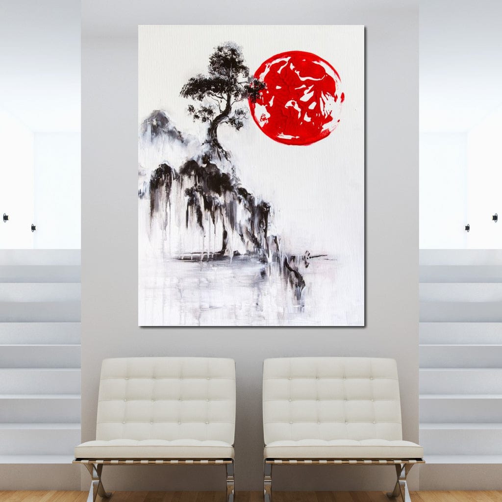 Japanese Tree Canvas Wall Art